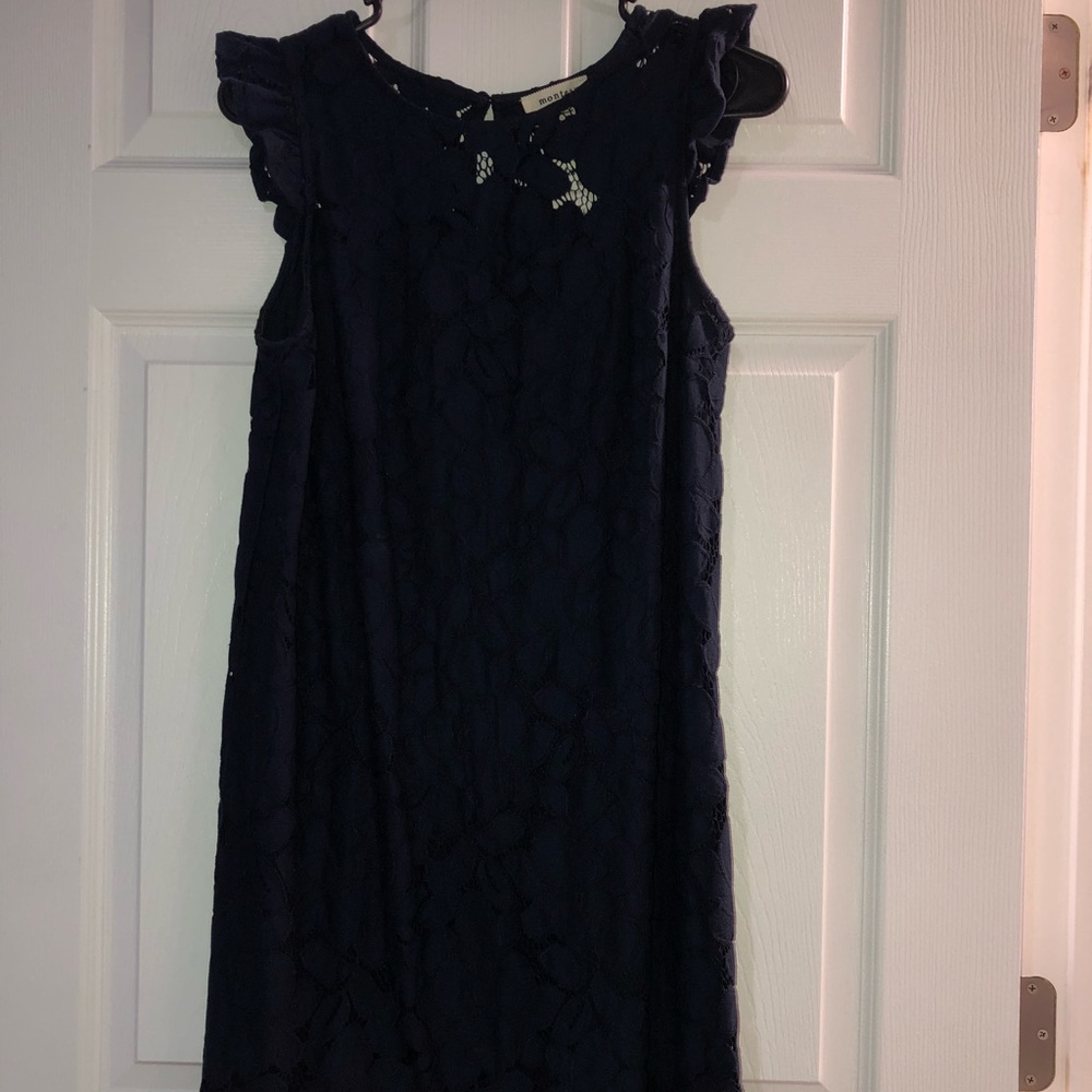Monteau navy lace dress